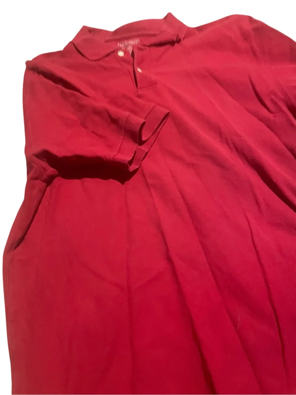 Saddlebred size large Men's Red Polo Shirt - Classic Short Sleeve